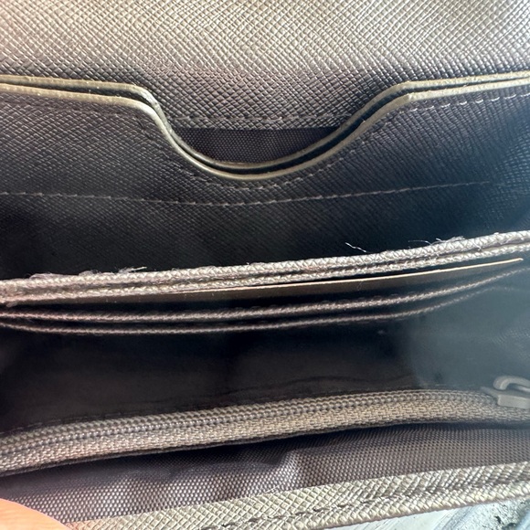 Kenneth Cole Reaction Metallic Gray and Pink Clutch - Picture 6 of 6